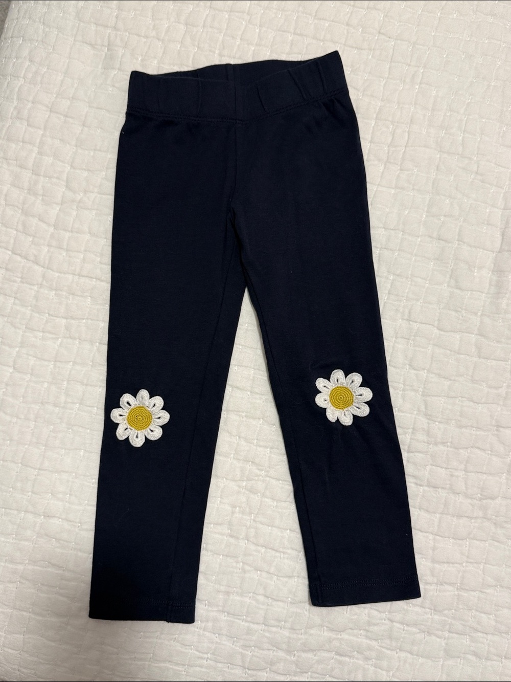 Bella Bliss Daisy Appliqué Leggings 5-6Y